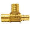 Apollo Pex 3/4 in. x 1/2 in. x 3/4 in. Brass PEX Barb Reducing Tee APXT341234